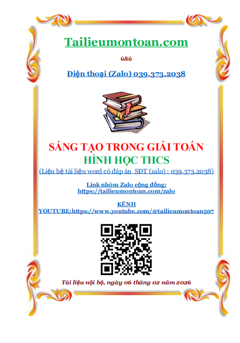 Sáng tạo trong giải toán hình học thcs